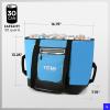 image:imageTitan by Arctic Zone Soft Sided Cooler Tote Insulated Bag with Handle Shoulder Strap and Zipper for Lunch Picnic and Travel 30 Can CapacityProcess Blue