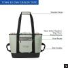 image:imageTitan by Arctic Zone Soft Sided Cooler Tote Insulated Bag with Handle Shoulder Strap and Zipper for Lunch Picnic and Travel 30 Can CapacitySeagrass