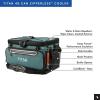 image:imageTitan by Arctic Zone Zipperless Soft Sided Cooler with HardBody Liner and SmartShelf Insulated Bag with Shoulder Strap and Bottle Opener for Beach Picnic and Travel 48 Can Capacity Jungle Hunt