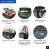 image:imageTitan by Arctic Zone Zipperless Soft Sided Cooler with HardBody Liner and SmartShelf Insulated Bag with Shoulder Strap and Bottle Opener for Beach Picnic and Travel 48 Can Capacity Jungle Hunt