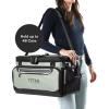 image:imageTitan by Arctic Zone Zipperless Soft Sided Cooler with HardBody Liner and SmartShelf Insulated Bag with Shoulder Strap and Bottle Opener for Beach Picnic and Travel 48 Can Capacity Seagrass