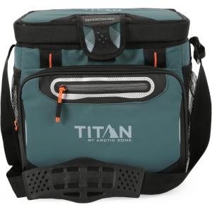 image:imageTitan by Arctic Zone Deep Freeze Cooler  Zipperless Hardbody Cooler  Deep Freeze Insulation HardBody Liner and SmartShelfJungle Hunt