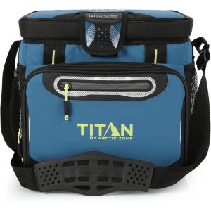 image:imageTitan by Arctic Zone Deep Freeze Cooler  Zipperless Hardbody Cooler  Deep Freeze Insulation HardBody Liner and SmartShelfMarine Blue