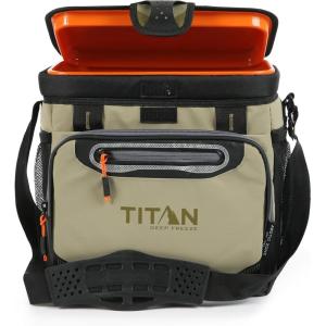 image:imageTitan by Arctic Zone Deep Freeze Cooler  Zipperless Hardbody Cooler  Deep Freeze Insulation HardBody Liner and SmartShelfMoss