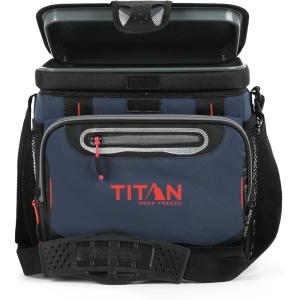 image:imageTitan by Arctic Zone Deep Freeze Cooler  Zipperless Hardbody Cooler  Deep Freeze Insulation HardBody Liner and SmartShelfNavy Blue