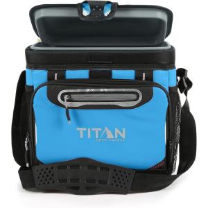 image:imageTitan by Arctic Zone Deep Freeze Cooler  Zipperless Hardbody Cooler  Deep Freeze Insulation HardBody Liner and SmartShelfProcess Blue
