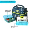 image:imageArctic Zone Kids Lunch Box Combo with Gel Ice Pack and Sandwich Container 2 Compartment Insulated Bucket for Travel Lunch Space OdysseySpace Odyssey