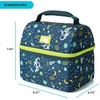 image:imageArctic Zone Kids Lunch Box Combo with Gel Ice Pack and Sandwich Container 2 Compartment Insulated Bucket for Travel Lunch Space OdysseySpace Odyssey