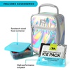 image:imageArctic Zone Kids Lunch Box Combo with Gel Ice Pack and Sandwich Container 2 Compartment Insulated Bucket for Travel Lunch Unicorn PrincessCotton Candy