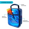 image:imageArctic Zone Kids Lunch Box Combo with Gel Ice Pack and Sandwich Container 2 Compartment Insulated Bucket for Travel Lunch Unicorn PrincessMidnight