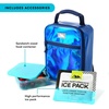 image:imageArctic Zone Kids Lunch Box Combo with Gel Ice Pack and Sandwich Container 2 Compartment Insulated Bucket for Travel Lunch Unicorn PrincessMidnight