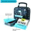image:imageArctic Zone Kids Lunch Box Combo with Gel Ice Pack and Sandwich Container 2 Compartment Insulated Bucket for Travel Lunch Unicorn PrincessSpace Odyssey