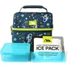 image:imageArctic Zone Kids Lunch Box Combo with Gel Ice Pack and Sandwich Container 2 Compartment Insulated Bucket for Travel Lunch Space OdysseySpace Odyssey