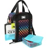 image:imageArctic Zone Kids Lunch Box Combo with Gel Ice Pack and Sandwich Container 2 Compartment Insulated Bucket for Travel Lunch Unicorn PrincessCheckered
