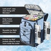 image:imageTitan by Arctic Zone Collapsible Backpack Cooler with 2 Ice Packs amp Bottle Opener Insulated Bag with LeakProof Lining amp Padded Straps for Travel Picnic amp Beach 30 Can Dark Arctic
