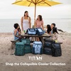 image:imageTitan by Arctic Zone Collapsible Backpack Cooler with 2 Ice Packs amp Bottle Opener Insulated Bag with LeakProof Lining amp Padded Straps for Travel Picnic amp Beach 30 Can Cobalt Carbon