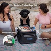 image:imageTitan by Arctic Zone Collapsible Cooler with Ice Pack amp Bottle Opener Insulated Bag with Shoulder Strap amp Leak Proof Lining for Beach Travel amp CampingCobalt Carbon Black