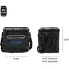 image:imageTitan by Arctic Zone Collapsible Cooler with Ice Pack amp Bottle Opener Insulated Bag with Shoulder Strap amp Leak Proof Lining for Beach Travel amp CampingCobalt Carbon Black