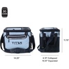 image:imageTitan by Arctic Zone Collapsible Cooler with Ice Pack amp Bottle Opener Insulated Bag with Shoulder Strap amp Leak Proof Lining for Beach Travel amp CampingDark Arctic Blue