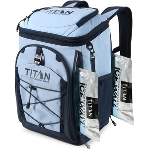 image:imageTitan by Arctic Zone Collapsible Backpack Cooler with 2 Ice Packs amp Bottle Opener Insulated Bag with LeakProof Lining amp Padded Straps for Travel Picnic amp Beach 30 Can Dark Arctic